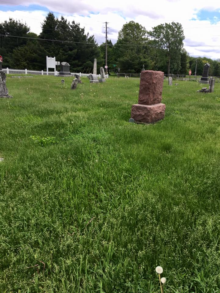 Lush green cemetery grounds — Woodlands Cemetery, Treherne, Manitoba